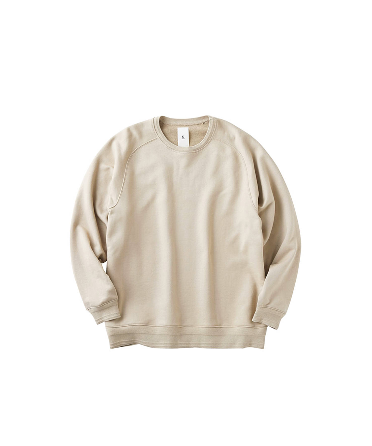 【新品未使用・完売品】TECH SWEAT CREW S/S BEIGE Allwear Organic Crew Neck Sweatshirt